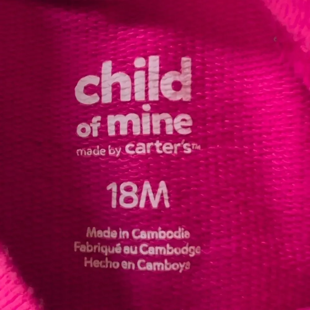 Carter's 18 Month Pink Little Sister Rainbow Sweatshirt